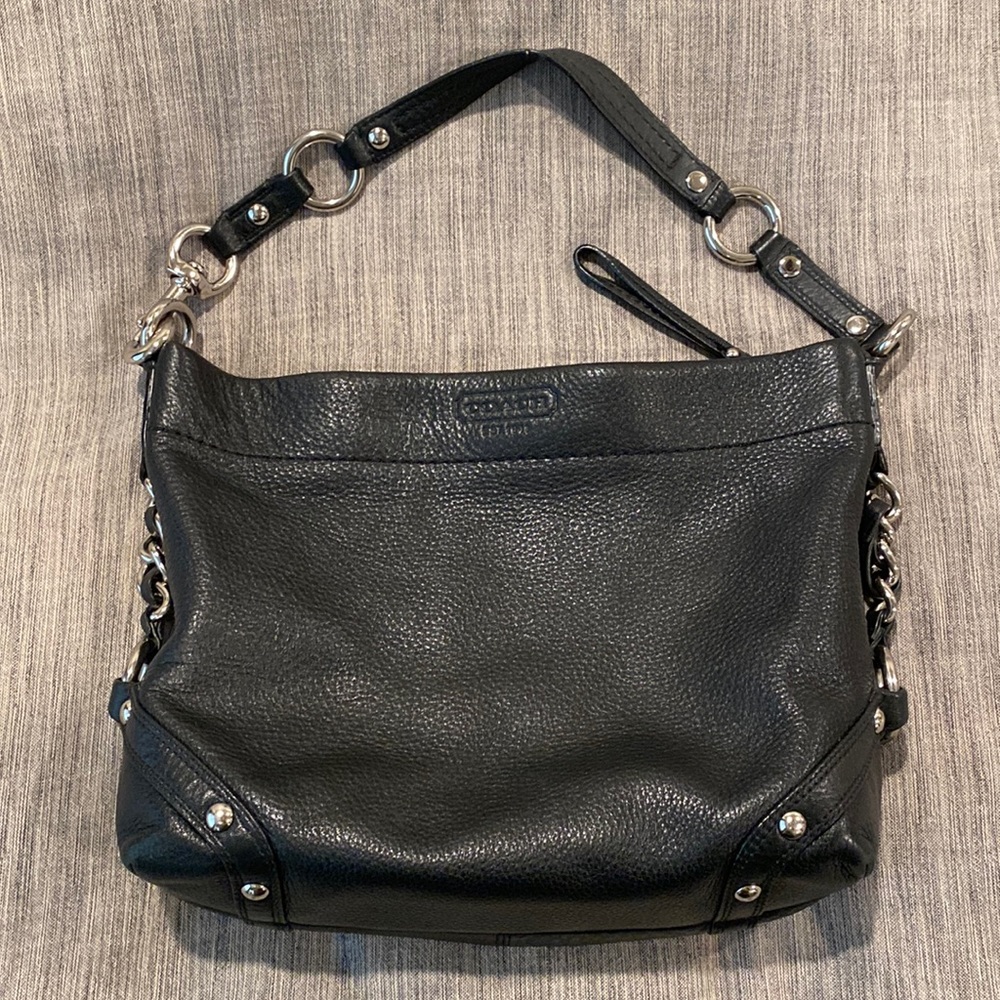 Original Coach handbag black leather